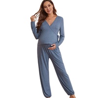 Celana Hamil Bahan Bambu Model Ikat Samping Pinggang Dapat Disesuaikan Celana Santai Bahan Bambu Modal Pakaian Tidur Ibu Hamil