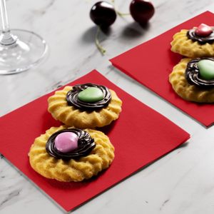 Serviettes en <span class=keywords><strong>papier</strong></span> personnalisées jetables pour boissons rouges, serviettes <span class=keywords><strong>de</strong></span> cocktail - Product Image 5