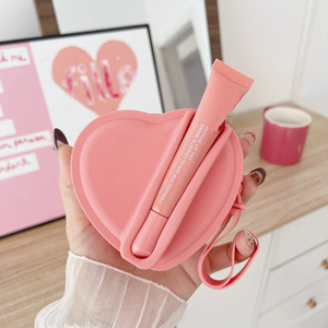 Sac de rangement en silicone en forme de cœur, pour rouge à lèvres, brillant à lèvres, écouteurs portables, porte-monnaie, bijoux, organisateur polyvalent - Product Image 6