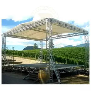 Aluminum Mobile Event Stages Portable Concert Truss Stage For Sale