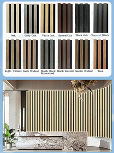 Slat <span class=keywords><strong>MDF</strong></span> akupanel gỗ tấm tường linh hoạt Acoustic wandpaneel cong Acoustic Trần Bảng điều khiển tambour - Product Image 5
