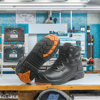 Chaussures de sécurité en cuir véritable JIANKUN CE S3 SR, embout en acier, anti-perforation, anti-impact, bottes de travail unisexes, antidérapantes, hiver, usine