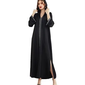 Abaya de l'Aïd, Kaftan de Dubaï, Caftan Marocain, Robe Musulmane, Abayas de Turquie <span class=keywords><strong>pour</strong></span> Femmes, Vêtements Islamiques Européens, <span class=keywords><strong>Djellaba</strong></span> <span class=keywords><strong>Femme</strong></span> - Product Image 1