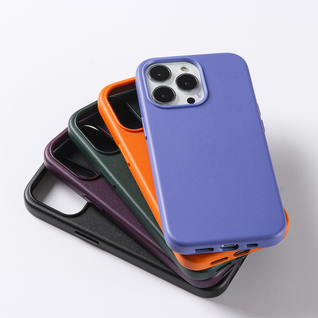 For iPhone 13 Leather Case with Magnetic 1:1 Official Leather Phone Case for iPhone 13 Pro Max