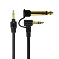 Câble audio AUX portable Pro Detox à ressort extensible, prise coudée 3,5 mm 6,5 mm, cordon spiralé pour sonorisation en direct et usage audio quotidien
