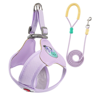 Correa de tracción para perros, chaleco con correa para el pecho, antideslizante, para perros pequeños, Teddy, Bobbi Bear, correa de tracción reflectante para pasear perros - Product Image 1