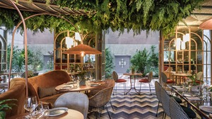 Juego de Muebles de Comedor de Ratán Moderno, Diseño Contemporáneo, Ecológico, Mesas y Sillas de Grado Comercial para Restaurante, Diseño Song, 5 Años de Garantía - Product Image 2