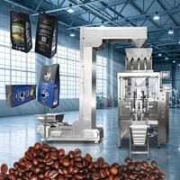 Machine d'emballage et de conditionnement automatique multifonctionnelle pour sachets à soufflet de 250g, 500g, 1Kg de café en grains ou en poudre