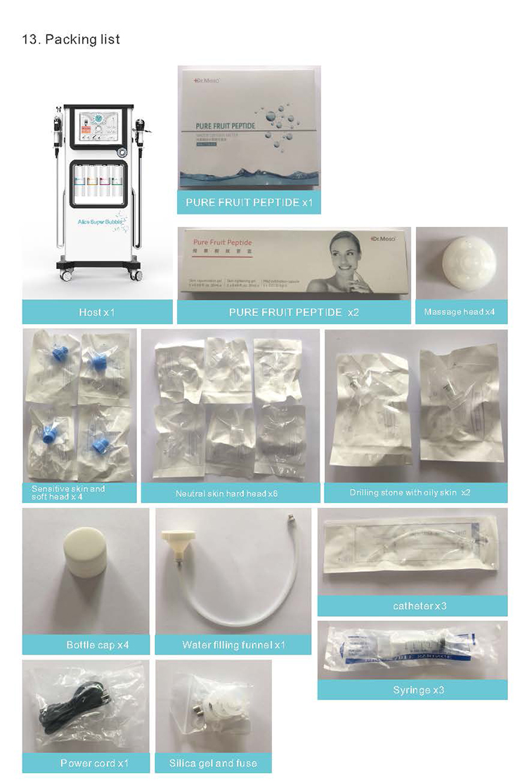 Nueva llegada Alice Bubble 8 en 1 Limpieza profunda Cuidado de la piel Removedor de puntos negros Máquina de belleza facial de oxígeno
