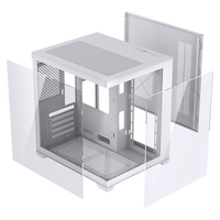 LOVINGCOOL 2025 Nouveau Design Micro-ATX ITX PC Case Mid Tower Aluminium Alloy Cabinet Case Tempered Glass Comput Gaming PC Chassis