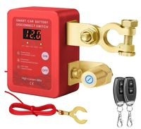 Dispositivo de Desconexión del Terminal Negativo de la Batería del Barco, 12V 24V, Cobre, 2 Polos, Protección Contra Fugas, Control Remoto, Interruptor Manual