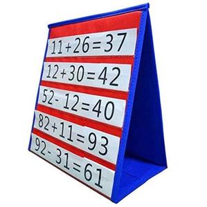 Wholesale Foldable Multifunction Double-Sided 12x13" Polyester American Style <b>Tabletop</b> Pocket Chart Five Layers Wall <b>Storage</b> for - Product Image 3