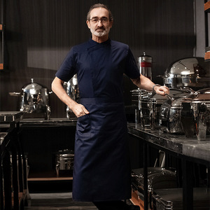 Uniforme de Chef à manches courtes été ventilé maille Chef uniforme mince cuisine vêtements Western Restaurant cuisine vêtements - Product Image 3
