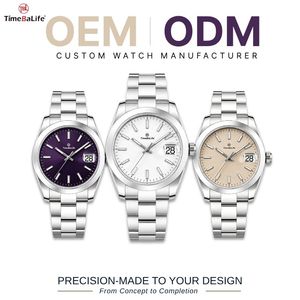 <span class=keywords><strong>Orologio</strong></span> da Uomo di Lusso Meccanico Automatico 36MM con Movimento PT5000 Personalizzato OEM, Resistenza all'Acqua 100M, Super-Luminova BGW9 - Product Image 1
