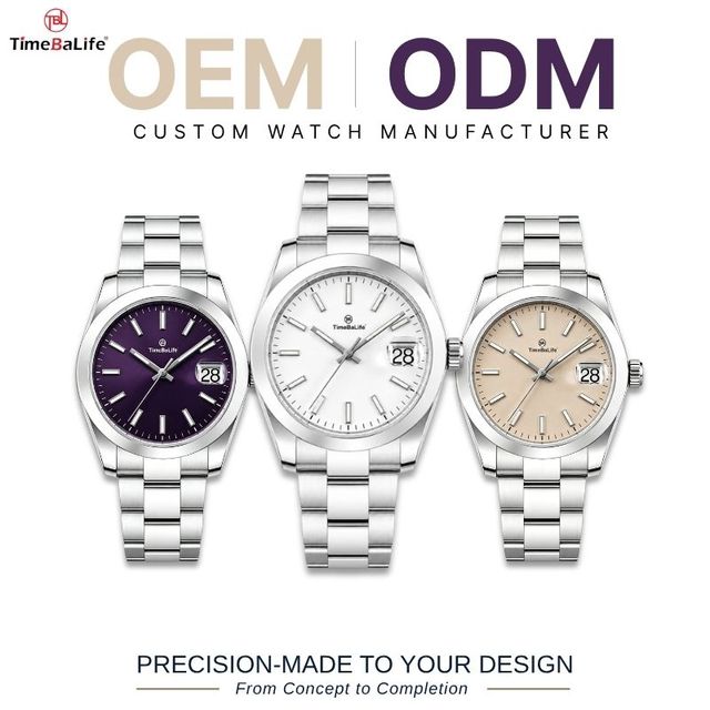 OEM Custom PT5000 Movement 100M Water Resistance BGW9 Super-Luminova Mechanical Automatic 36MM Luxury Dress Men Watch