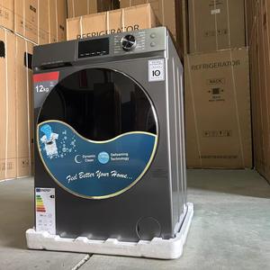 Kit de lavage en colonne 25 kg, machine à laver automatique à chargement frontal grande capacité 12 kg avec sèche-linge 13 kg, couleur noire, 220 V 50 Hz, grande capacité - Product Image 3