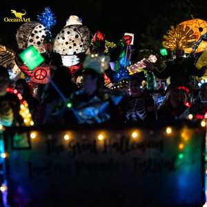 Farol Decorativo de Calabaza con Temática de Halloween, Colorido, para Exteriores, Personalizable en Color y Tamaño, Resistente al Agua, Funciona con Pilas - Product Image 6