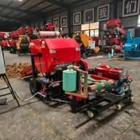 Mini-presse à balles rondes montée sur ATV pour ensilage et foin, idéale pour les pâturages familiaux et les plantations