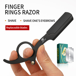 Dao cạo râu thủ công chuyên nghiệp dành cho thợ cắt tóc, dao tỉa râu, lưỡi dao thay thế được, dao cạo cho thợ cắt tóc - Product Image 2