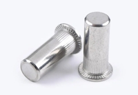 Mur baut rivet baja tahan karat aluminium seng berlapis kuning-kromat kelas 4.8, ditempa, ukuran M3 M4 M5 M6 untuk pertambangan dan pengolahan air