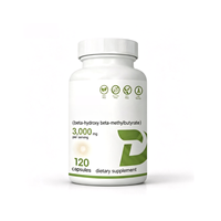 Capsules de calcium HMB - Complément nutritionnel sportif pour la synthèse des protéines, la croissance musculaire, la récupération post-entraînement, soutient la masse musculaire maigre