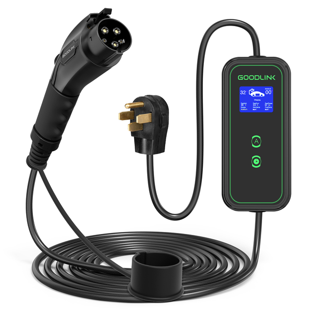 Level 2 SAE J1772 Home Use Charger110V-240V 40Amp 9.6 KW Electric Vehicle Charging Stations NEMA 6-20 Plug Portable EV Charger