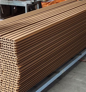 <span class=keywords><strong>Prix</strong></span> bon marché Co Extrusion Grille Mur <span class=keywords><strong>Façade</strong></span> Panneau Anti Eau Wpc Mur Pour Mur Extérieur - Product Image 3