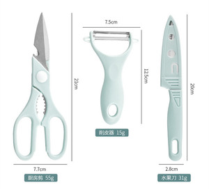 Set di 4 coltelli da <span class=keywords><strong>cucina</strong></span> da <span class=keywords><strong>cucina</strong></span> di <span class=keywords><strong>base</strong></span> con tagliere - Product Image 3