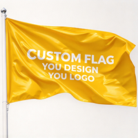 Drapeau personnalisé d'usine, bannière d'impression par sublimation en polyester pour événements sportifs d'équipe en extérieur, conception d'impression de drapeau 3x5 pieds