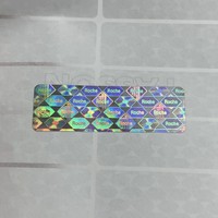 Étiquette holographique de sécurité avec logo personnalisé, estampage à chaud, adhésif PET, imperméable, autocollants 2D/3D