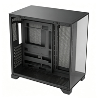 Boîtier PC Gaming Haute Qualité ATX en Verre Trempé, Compatible Refroidisseur Liquide 360, Boîtier Tour Complète pour Ordinateur de Bureau