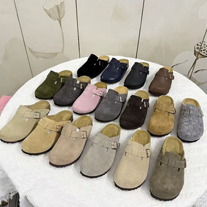 Chaussures à lanières <span class=keywords><strong>orthopédiques</strong></span> pour hommes femmes en cuir de vachette doublé en cuir véritable Birkenstocks Alternative Soft Clogs <span class=keywords><strong>Mules</strong></span> Oem Factory - Product Image 6