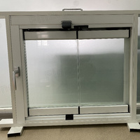 Puerta de vidrio plegable sin marco de buen sello con cerradura especial de Vista transparente
