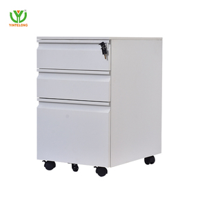 Yinlong di động Tủ hồ sơ nhà máy thép di động bệ 3 ngăn kéo lăn bệ di động văn phòng lưu trữ Kim Loại tủ - Product Image 2