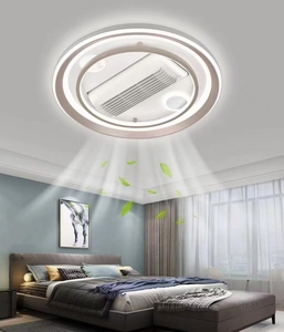 Quạt trần nhiều màu sắc năng động có đèn và điều khiển từ xa, lý tưởng để trang trí phòng ngủ với ánh sáng quạt thanh lịch - Product Image 2