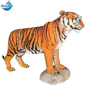 Escultura Realista de Tigre de Pie - Arte de Fibra de Vidrio Personalizado para Zoológicos y Parques Temáticos - Product Image 4