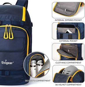 Échantillon gratuit : Sac de transport durable pour chaussures de ski, sac de voyage pour chaussures de ski et de snowboard, lunettes, casques et vêtements - Product Image 4