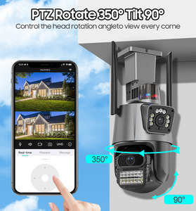 Levofast 3 + 3MP ống kính kép liên kết máy ảnh không dây Wifi báo động ánh sáng âm thanh mạng icsee IP máy ảnh WIFI CCTV PTZ máy ảnh - Product Image 2