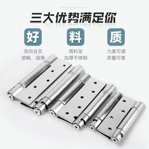 Stainless Steel Hinge 180 Degree Double Spring Soft Closing For <b>Drawer</b> Industrial Design Polished Surface - Product Image 4