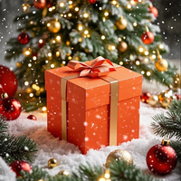 Scatole Regalo Natalizie Portatili di Alta Qualità, Vendita Diretta dalla Fabbrica, Stampa e Goffratura per Confezioni Festive