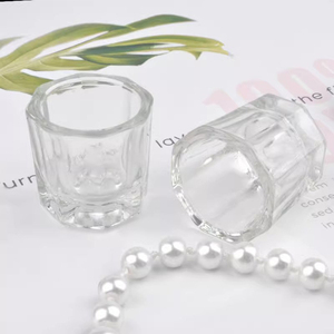 Bol en verre pour nail art, support pour liquide acrylique, récipient pour dissolvant de vernis gel, coupelle de mélange en cristal pour salon de manucure - Product Image 1