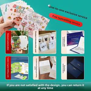 Porte-cartes de visite en carton, porte-cartes de crédit en papier d'art, couverture souple, reliure de dépliants, impression numérique, estampage à chaud - Product Image 2