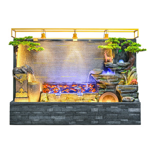 Fontaine d'eau rocailleuse Quanfangyuan 110-230V pour intérieur, décoration de salon, élément aquatique écologique - Product Image 5
