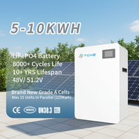 Batterie solaire de haute qualité au prix d'usine, 5 kWh, 10 kWh, 51,2 V, 48 V, murale, 200 Ah, pour stockage solaire domestique