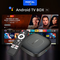 Mortal T1 Smart Android 14.0 TV Box Versión Global RK3518 Quad Core Reproductor Multimedia 4K con Streaming Wifi6 BT5 Asistente de Voz