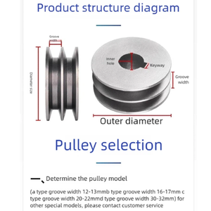 Puleggia a D per cinghia a quattro/cinque/sei/otto scanalature, puleggia triangolare per cinghia 456 multi-Scanalatura in ghisa, personalizzazione completa per motore - Product Image 6