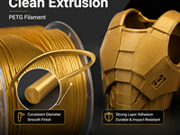 Filament PETG en gros d'usine 1,75 mm – Couleurs Or et Argent Teint Peau pour Imprimantes 3D Creality et Bambu Lab