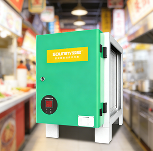 เครื่องฟอกควันน้ำมันสำหรับร้านอาหารเชิงพาณิชย์ SOUNINY ISO9001 OEM เครื่องกรองอากาศแบบไฟฟ้าสถิตสำหรับร้านอาหาร - Product Image 1