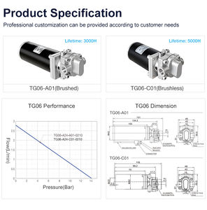 משאבת הילוכים בלחץ גבוה, משאבת מיקרו DC, משאבת חלב אוטומטית למכונת קפה מסחרית - Product Image 2