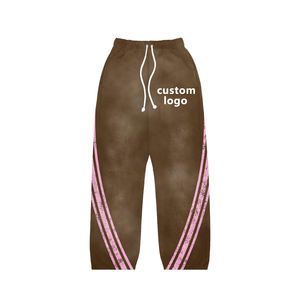 Men 100% Cotton Regular Fit Custom Print Logo Zip Fleece Waterproof Breathable Eco-Friendly Hoodie Sweatpants 220g GSM - Product Image 3